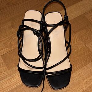 Marc Fisher Black Strappy Sandals